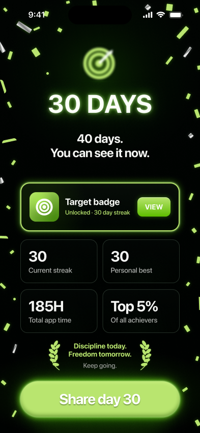 30-day streak achievement